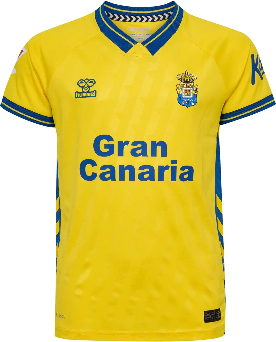 Hummel Ud Las Palmas 25/26 Thuis Korte Mouw T-shirt Junior Geel 128 cm Kinderen