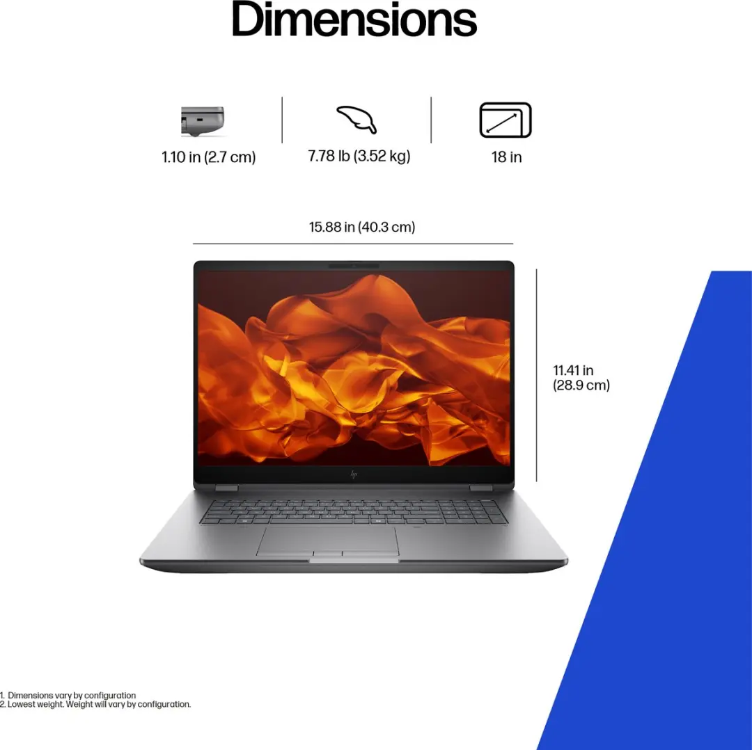 HP ZBook Fury G1i Intel Core Ultra 7 265HX Workstation - 32GB 1TB RTX PRO 3000 - Zilver - afbeelding 6 van 6