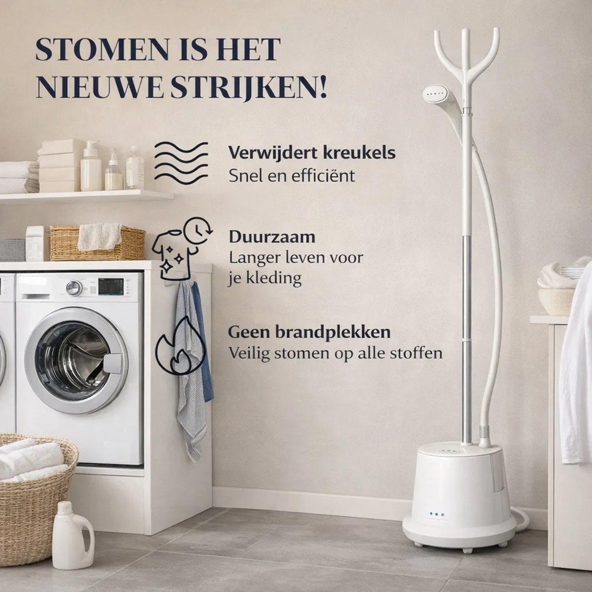 Rowenta Origin Home Verticale Kledingstomer 2000W - Wit