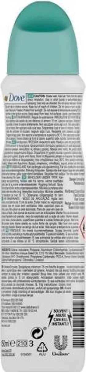 Dove Go Fresh Pear & Aloe Deodorant Spray 250ml - 15 Stuks