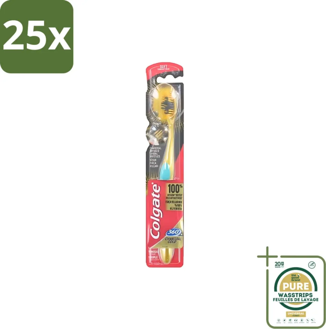 Colgate 360 Charcoal Gold Soft Tandenborstel