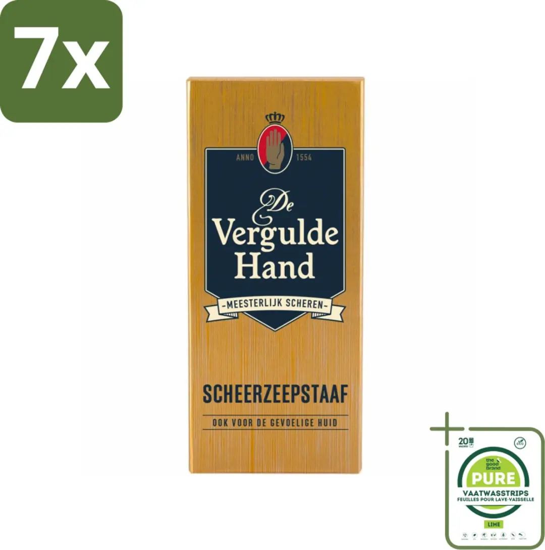 Vergulde Hand Scheerzeepstaaf 75g