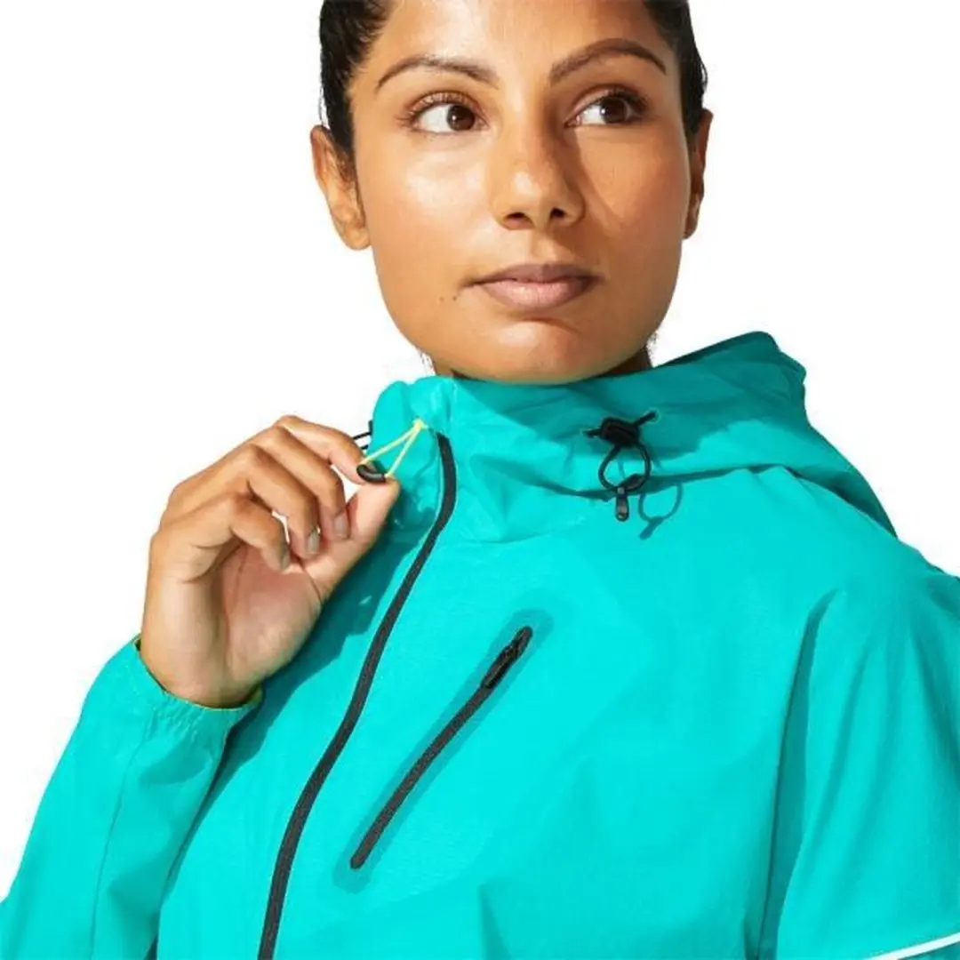 ASICS Fujitrail Jacket Dames - L - Groen