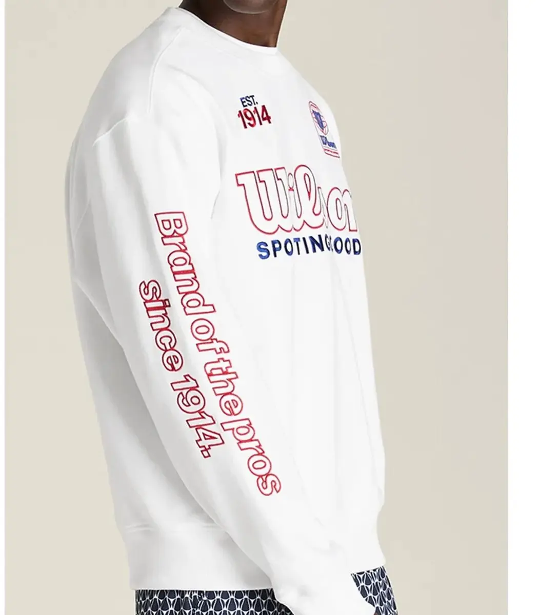 Wilson Playstate Crew Sweatshirt Wit L Man