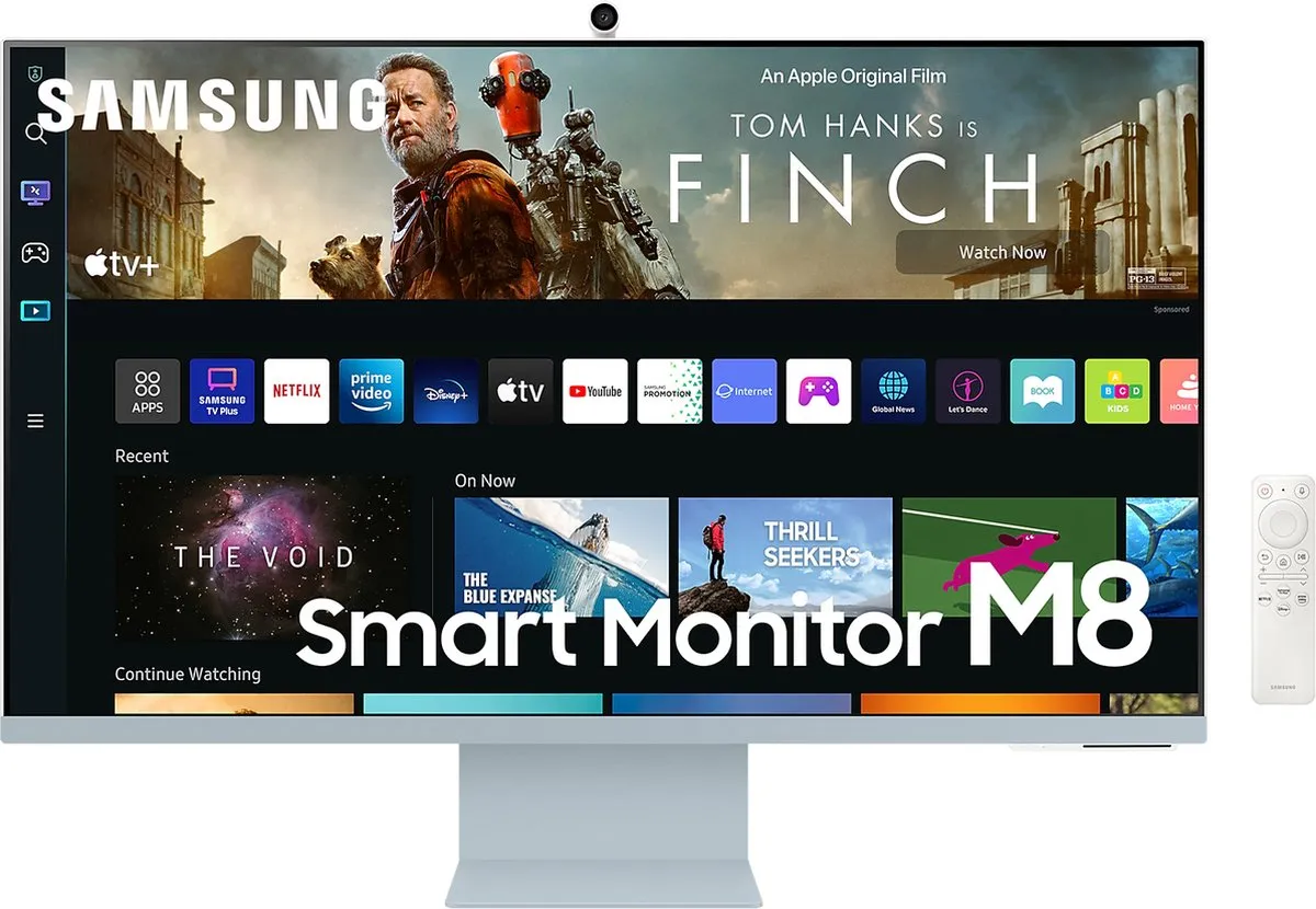 Samsung M8 LS32BM80BUU 4K Smart Monitor 32 Inch - Blauw - afbeelding 4 van 6