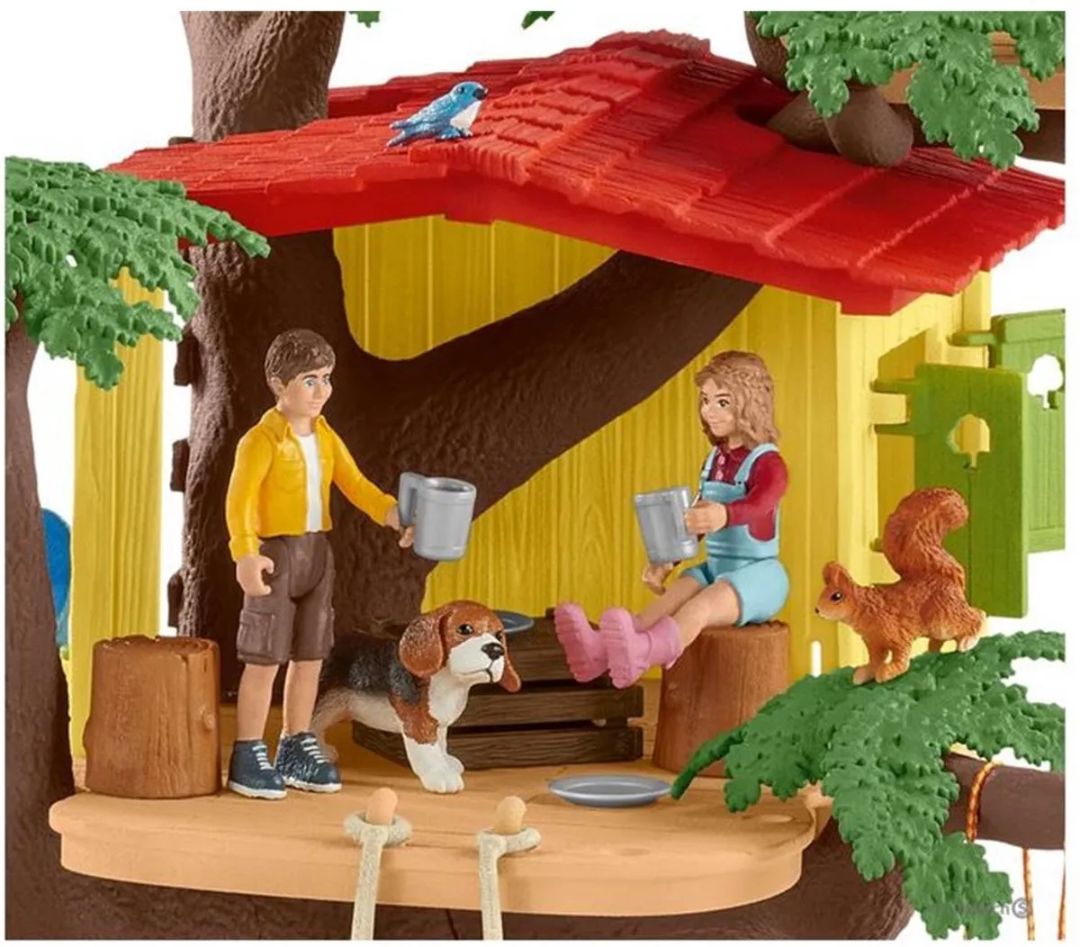 Schleich Farm World Avontuurlijke Boomhut Speelfigurenset 28-delig