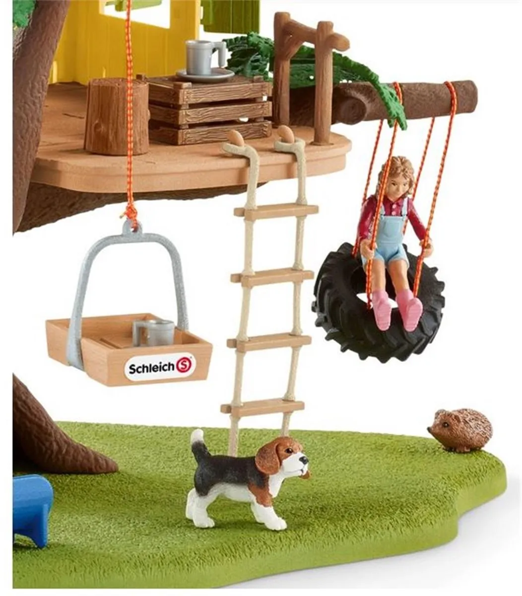 Schleich Farm World Avontuurlijke Boomhut Speelfigurenset 28-delig