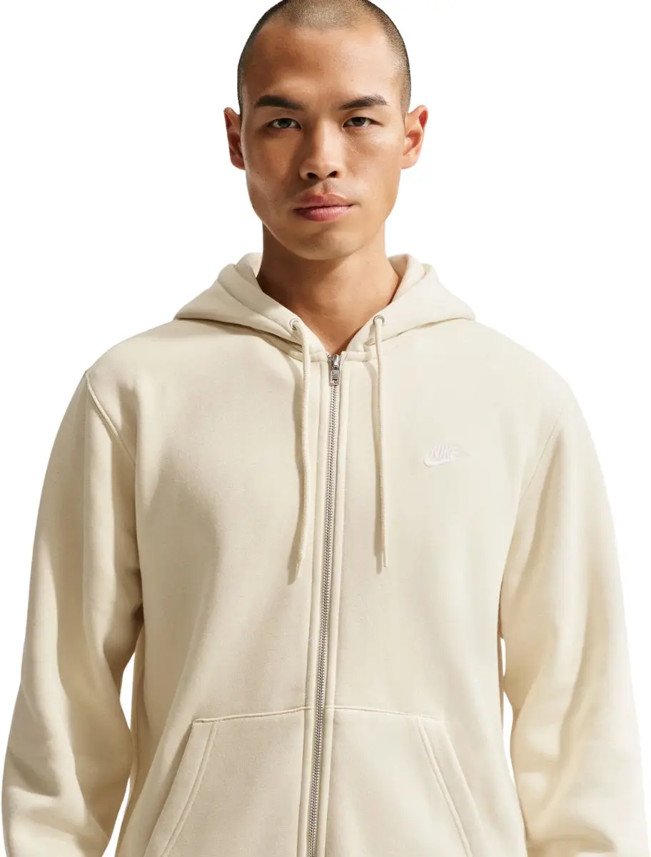 Nike Club BB FZ Hoodie Heren Beige - Maat 2XL