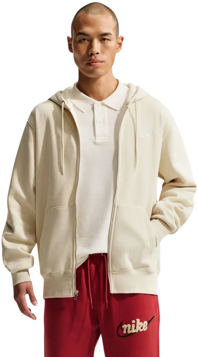 Nike Club BB FZ Hoodie Heren Beige