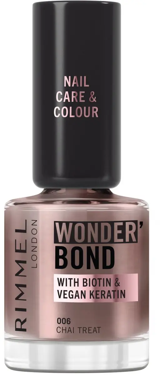 Rimmel London Wonder'bond Care+Color Nagellak 006 Chai Treat - 12ml