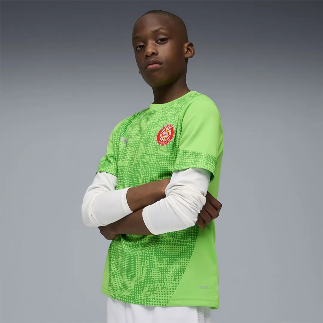 Puma Girona Fc 25/26 Training Korte Mouw T-shirt Junior Groen 15-16 Years Jongens,Meisjes
