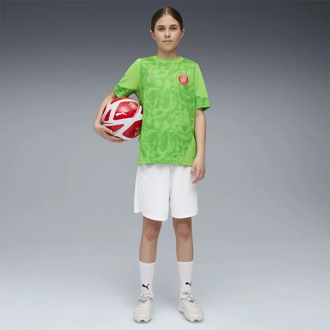 Puma Girona Fc 25/26 Training Korte Mouw T-shirt Junior Groen 15-16 Years Jongens,Meisjes