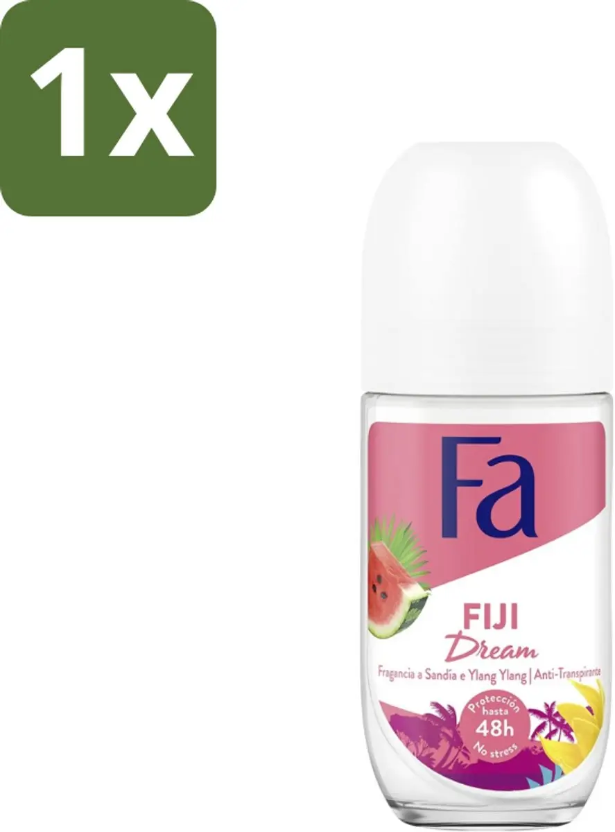Fa Deodorant Roller Fiji Dream Watermeloen & Ylang Ylang 50ml