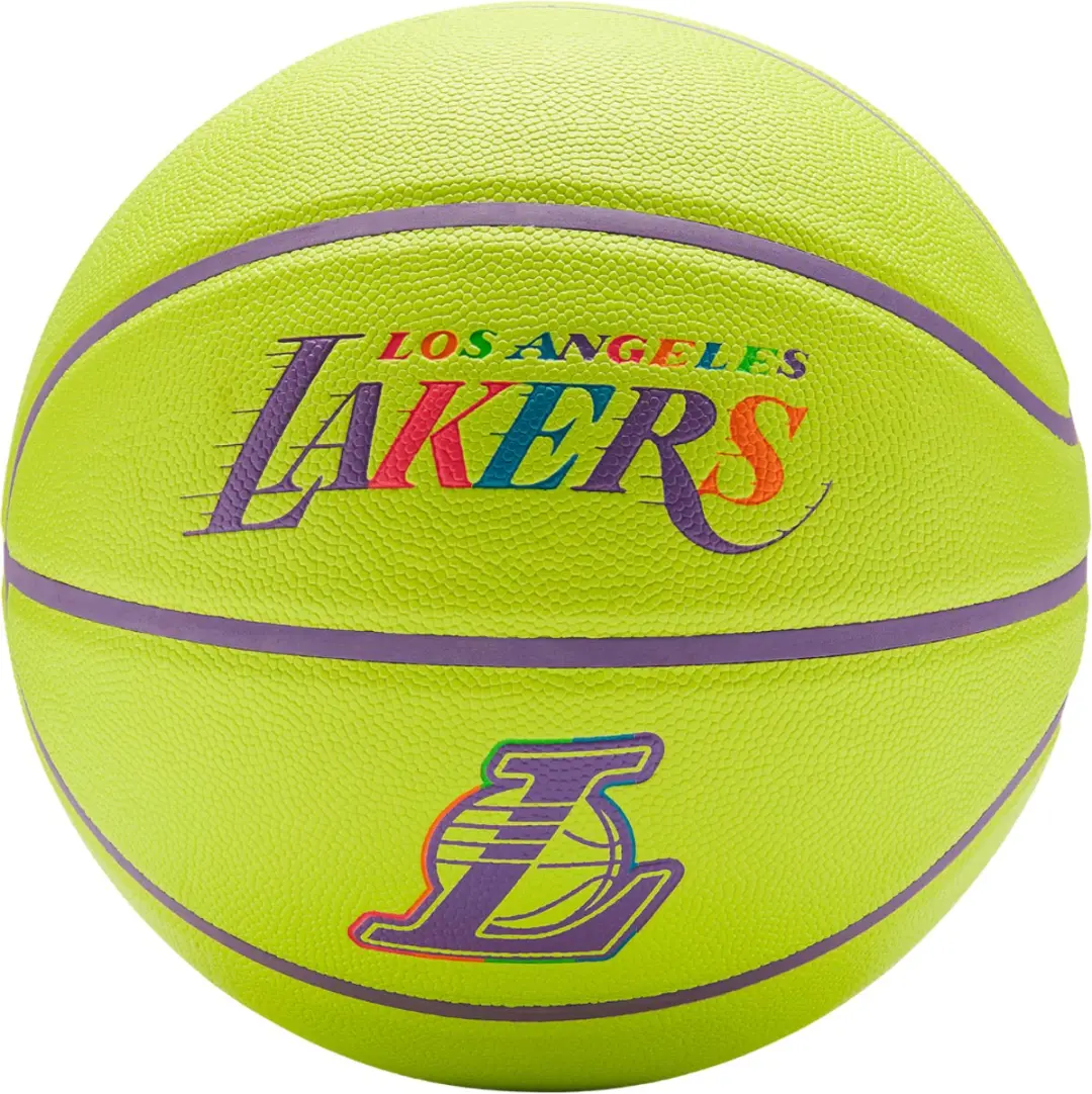 Wilson NBA Basketbal LA Lakers Neon Maat 7