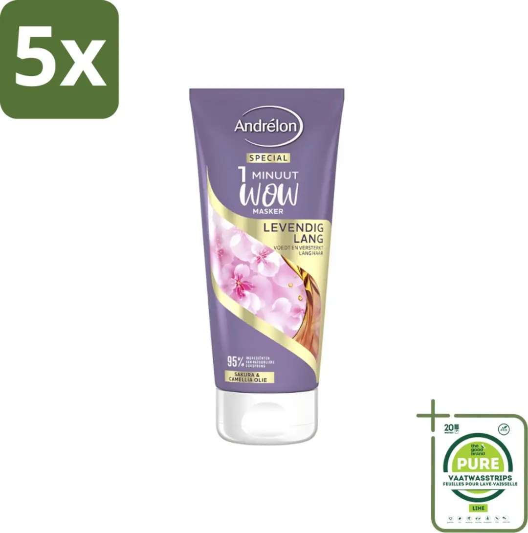 Andrélon 1 Minuut Wow Haarmasker Sakura & Camellia