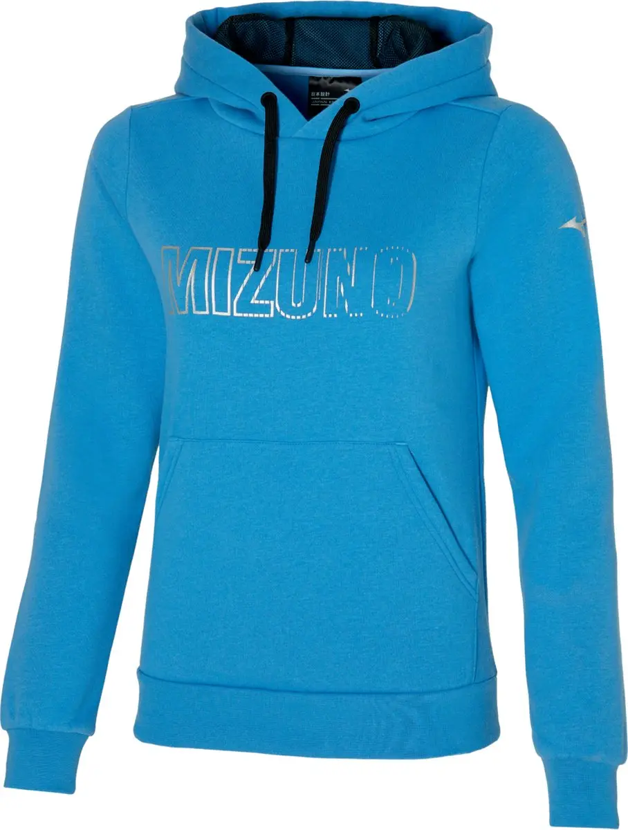 Mizuno Hoodie Blue Jasper Dames Blauw