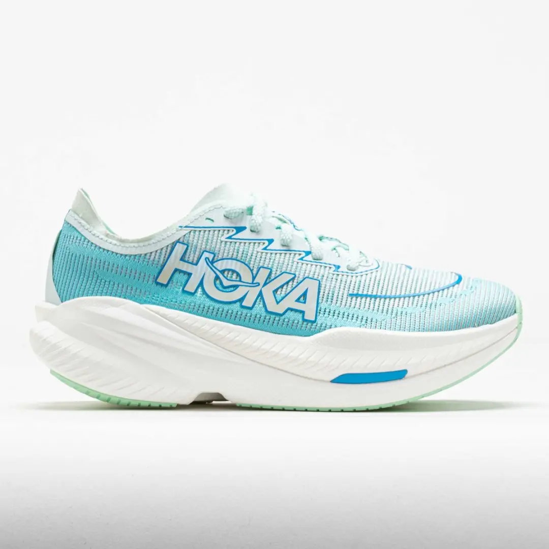 Hoka Mach X2 Dames - Wegschoen Snow Melt/Blue Spark - afbeelding 2 van 6