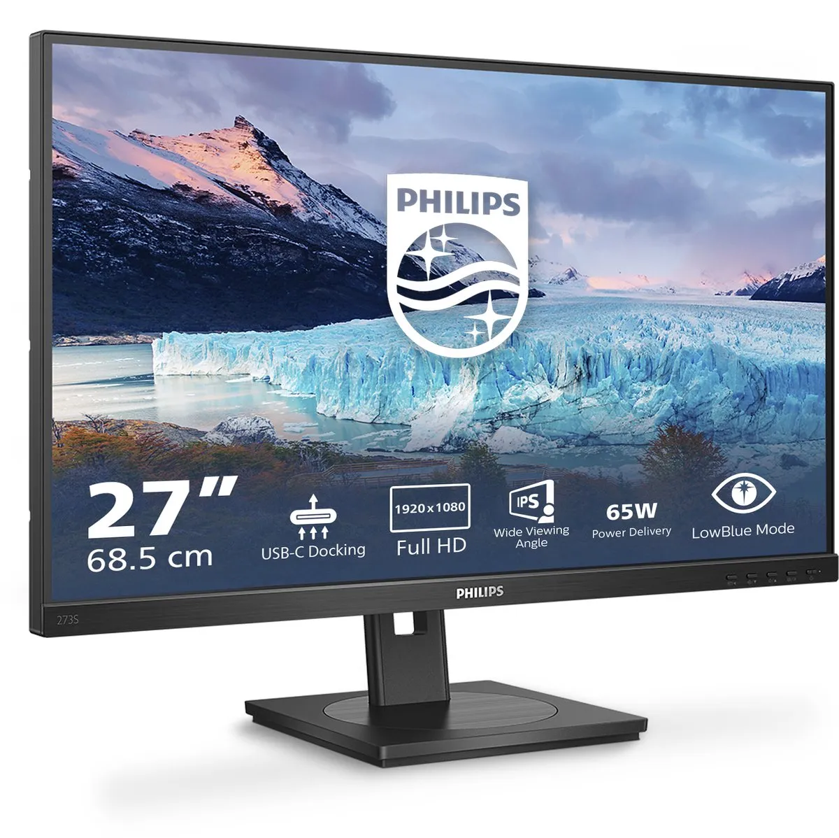 Philips 273S1 Monitor 27" IPS - 4ms - 1x HDMI 1.4 - USB-C 65W - afbeelding 6 van 6