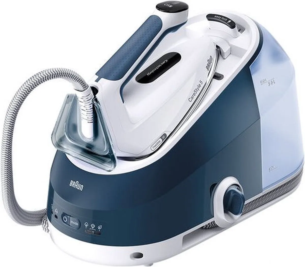 Braun CareStyle 5 IS5245BL - Stoomgenerator - Lichtgewicht Strijkijzer - Groot Waterreservoir - Blauw