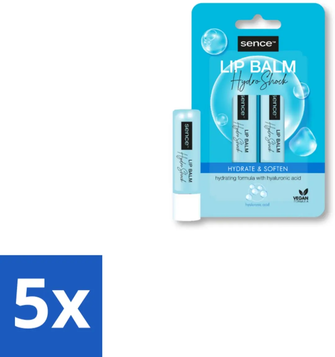 Sence Lippenbalsem Normaal Hydro Shock 2 stuks per verpakking