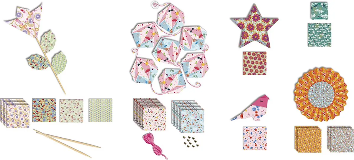 Janod Origami Knutselset - 70 Vellen - Multi