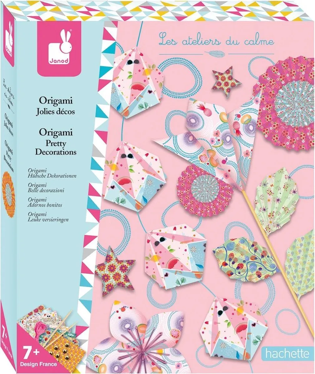 Janod Origami Knutselset - 70 Vellen - Multi
