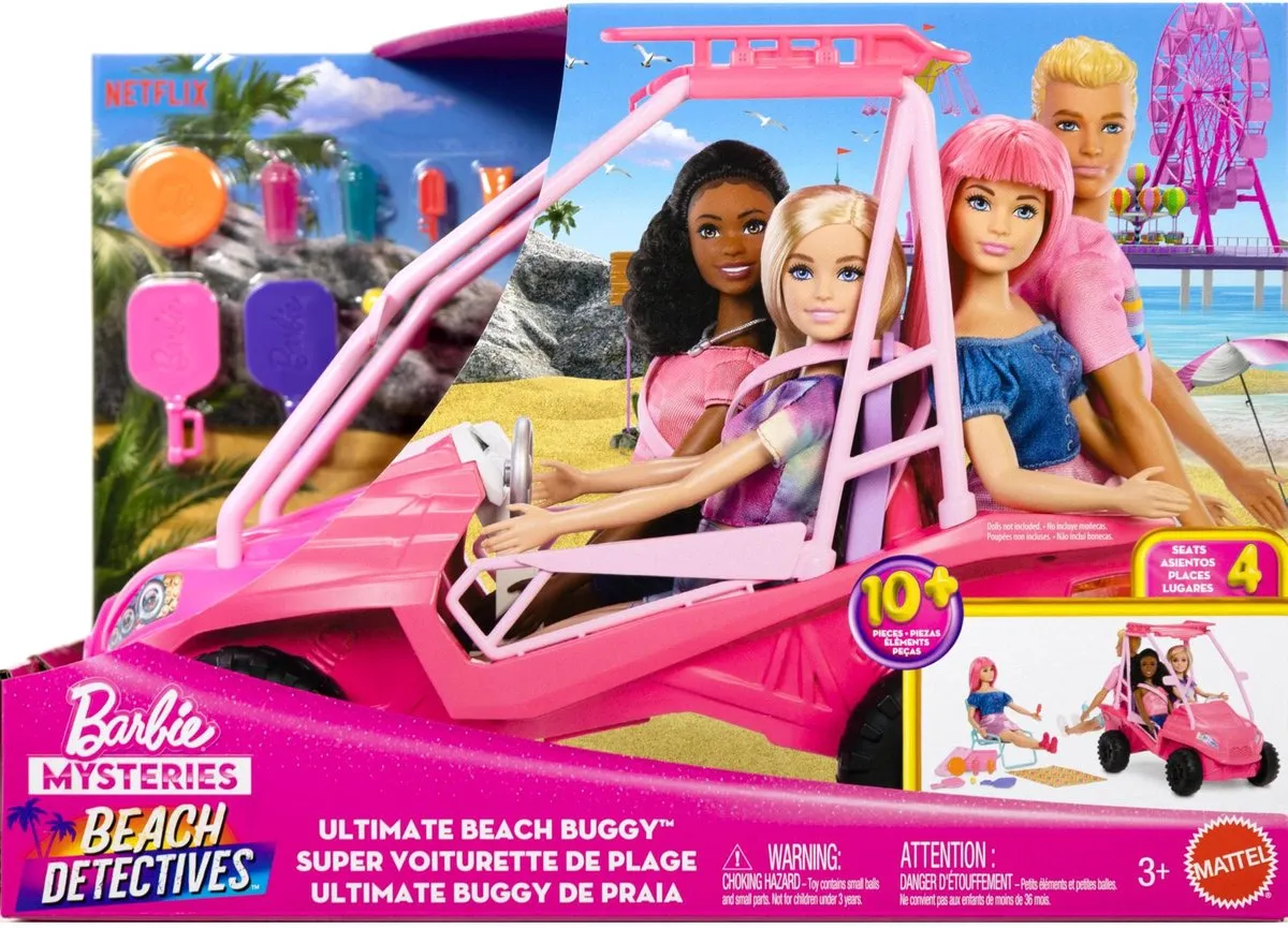 Barbie Mysteries Beach Detectives JFV68 Strandbuggy