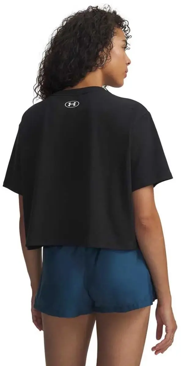 Under Armour Rival Boxy Solid T-shirt Met Korte Mouwen Zwart XS Vrouw
