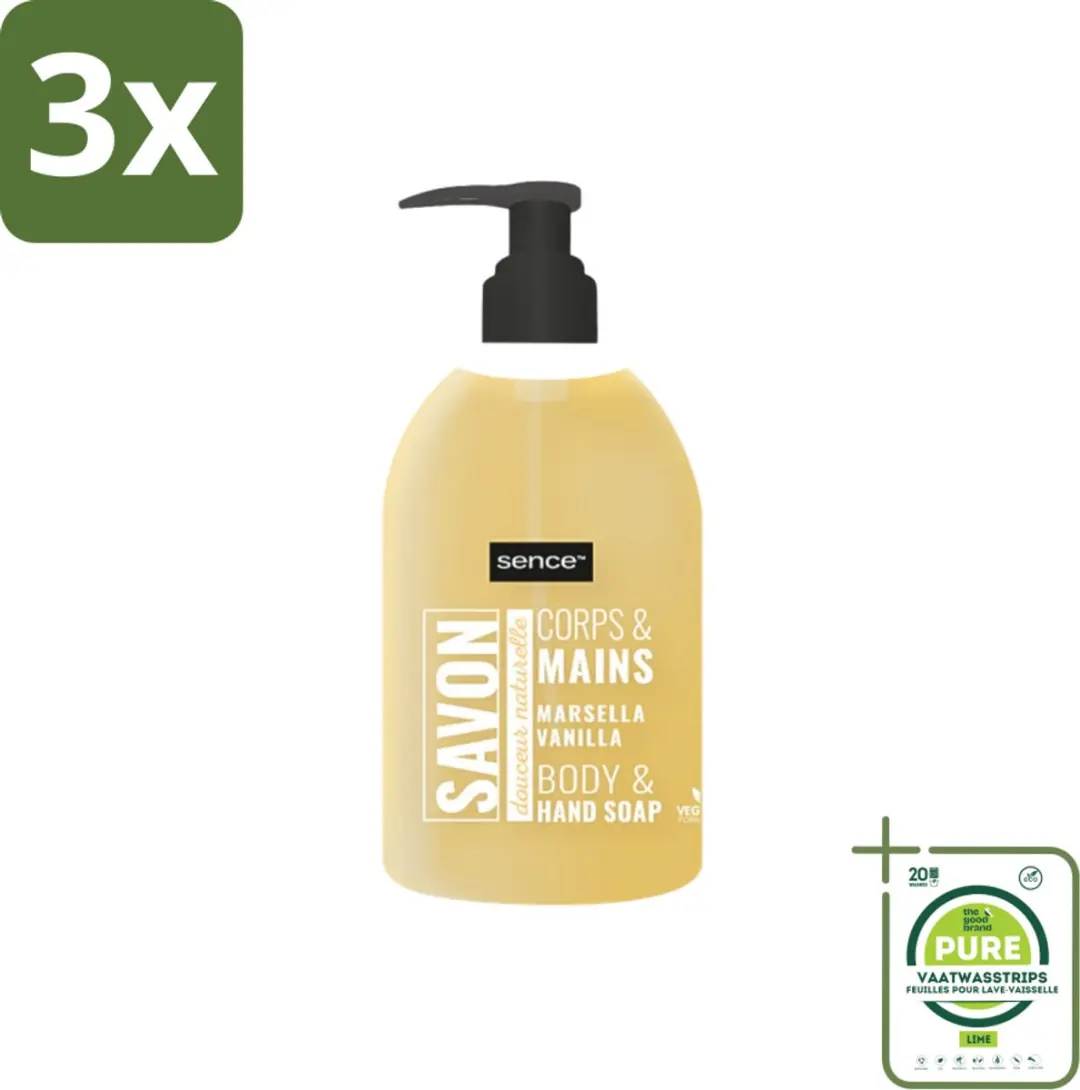 Sence La Maison Du Savon De Marseille Handzeep Vanille 1500ml - 3 Stuks