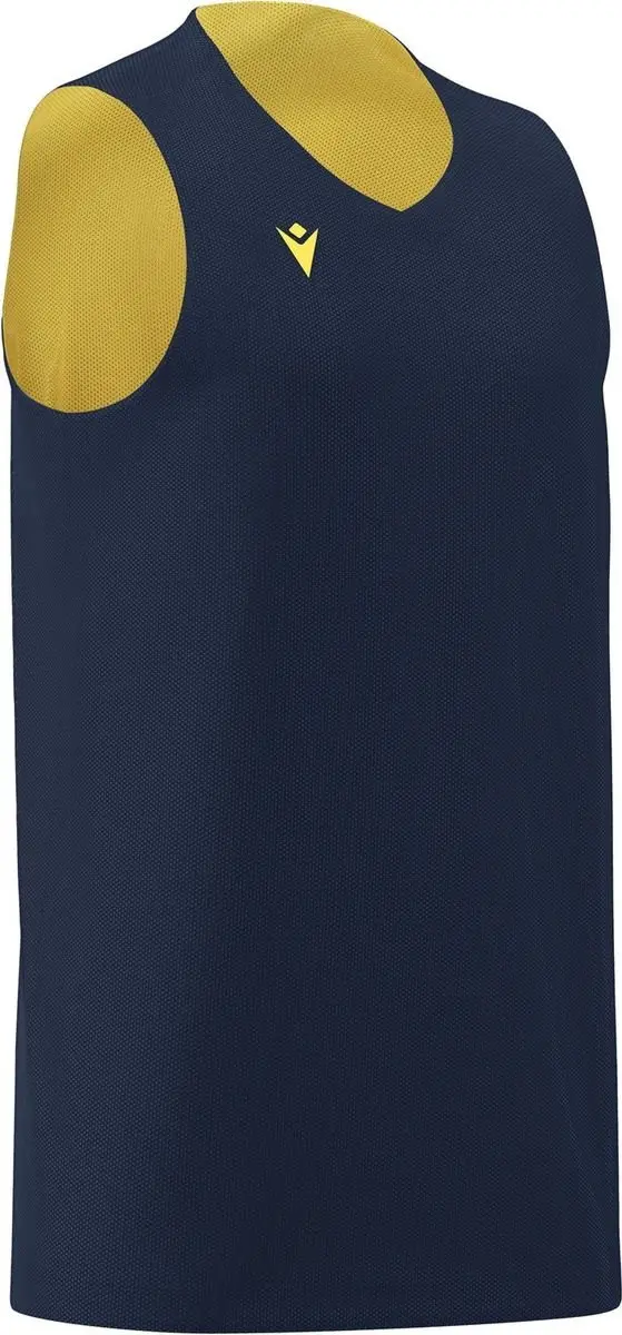 Macron Idaho Reversible Shirt Kinderen - Marine / Geel | Maat: 9-10 Y
