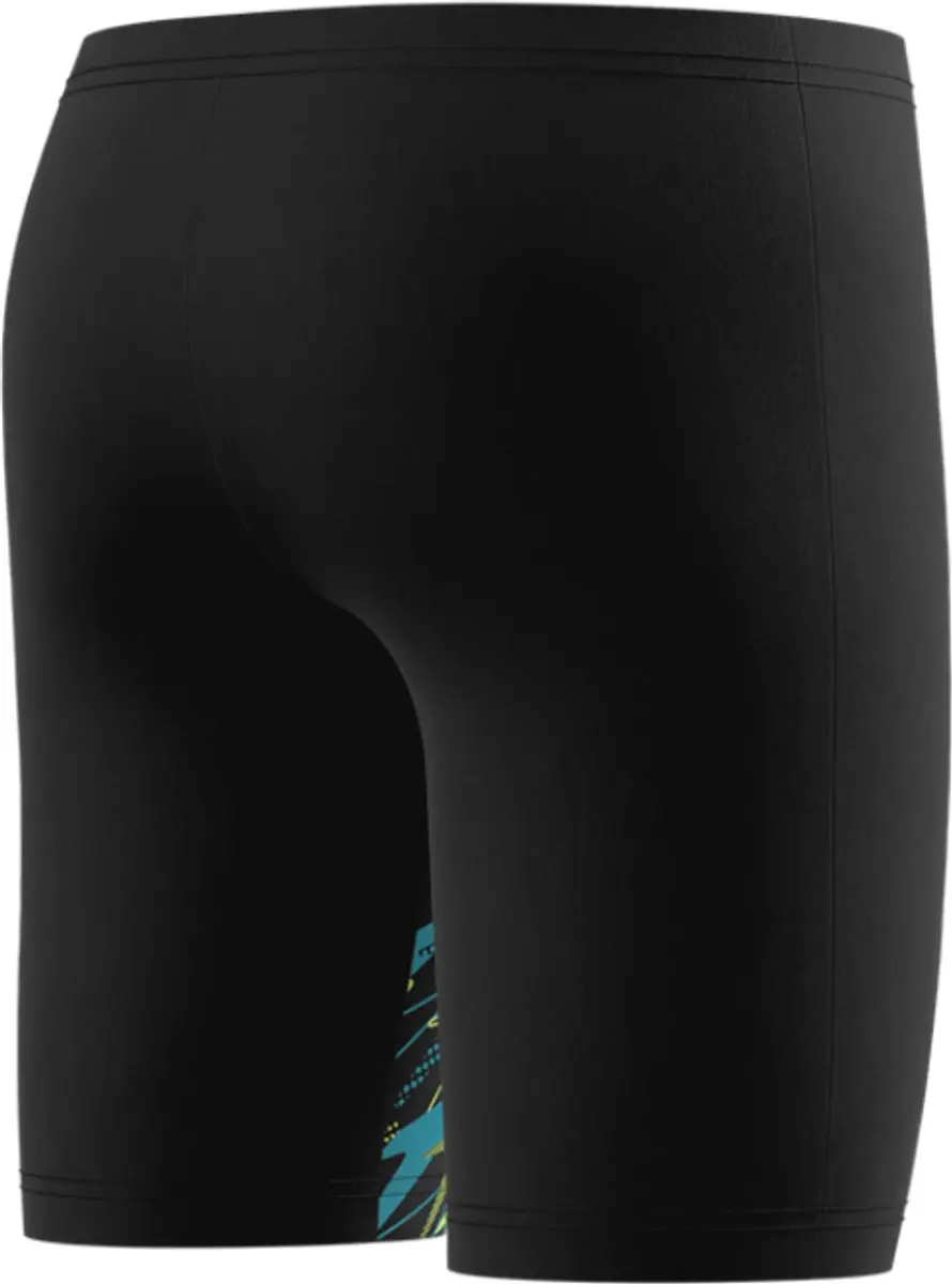 Speedo Medley Logo Jammer Jongens 164 - Zwart/Groen