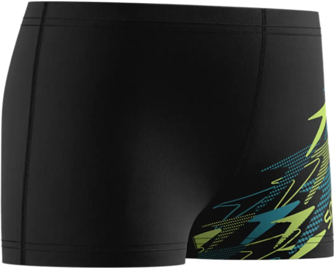 Speedo Medley Logo Aquashort Jongens 152 - Zwart/Groen