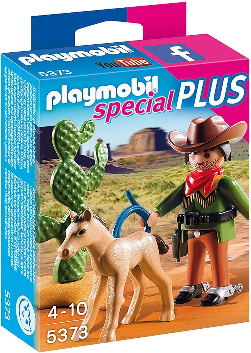 Playmobil Cowboy met Wild Veulen 5373 - Multicolor