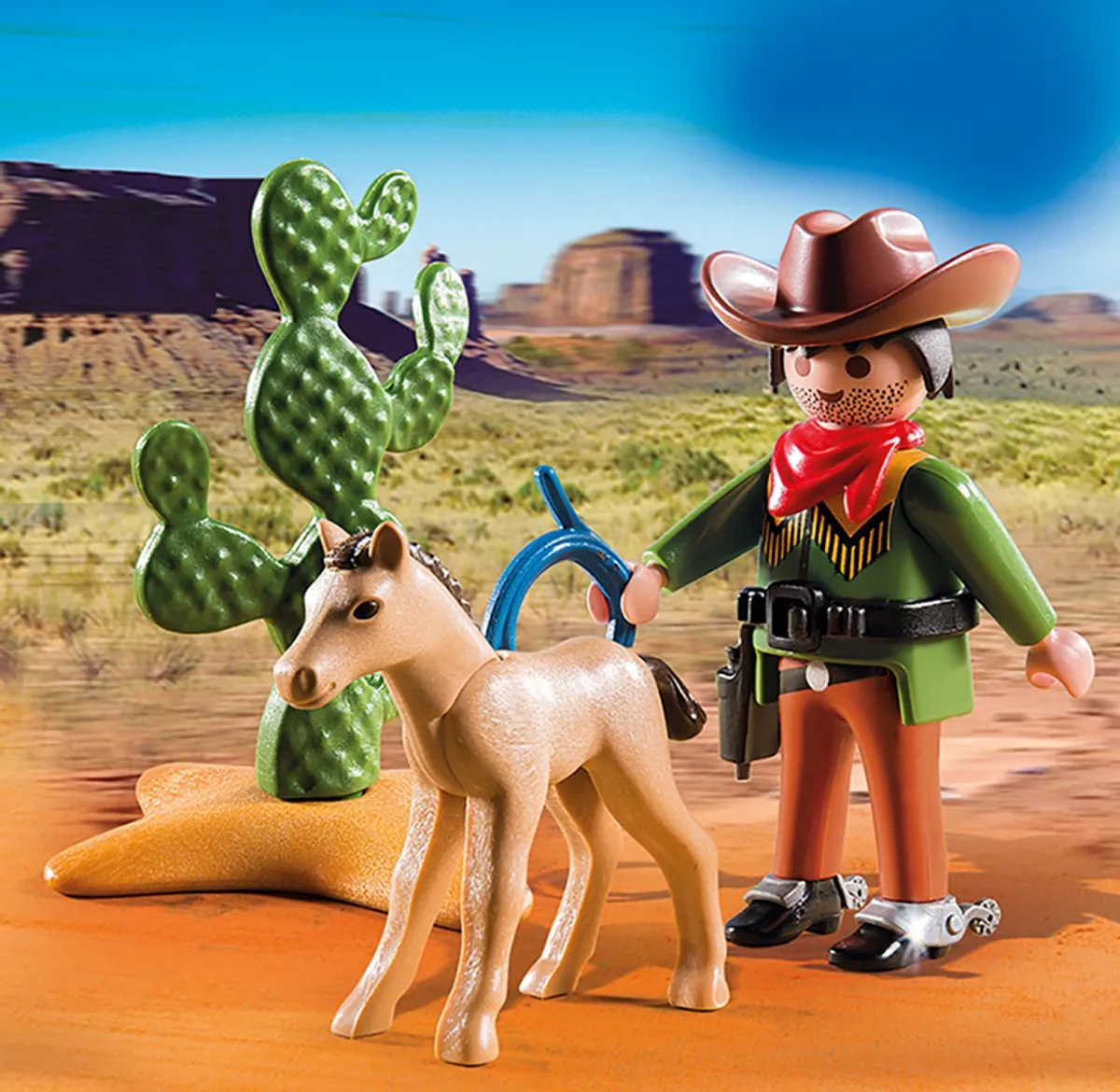 Playmobil Cowboy met Wild Veulen 5373 - Multicolor