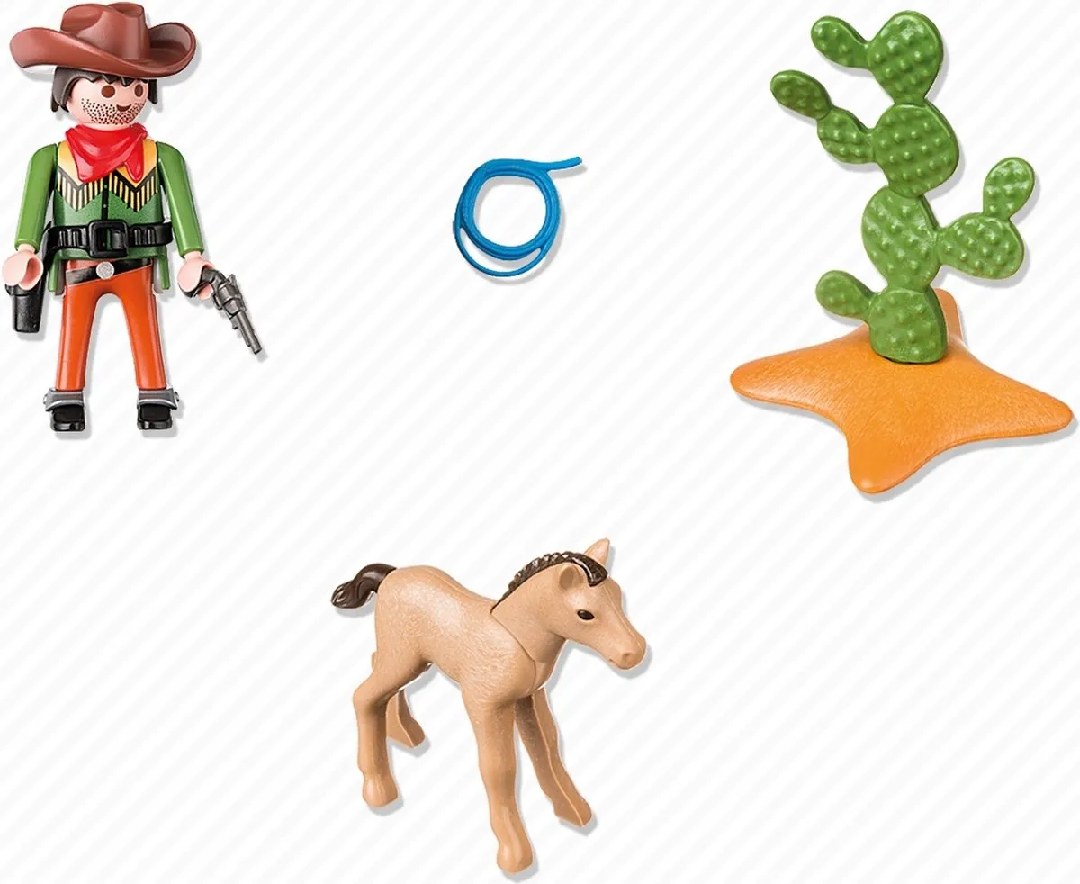 Playmobil Cowboy met Wild Veulen 5373 - Multicolor