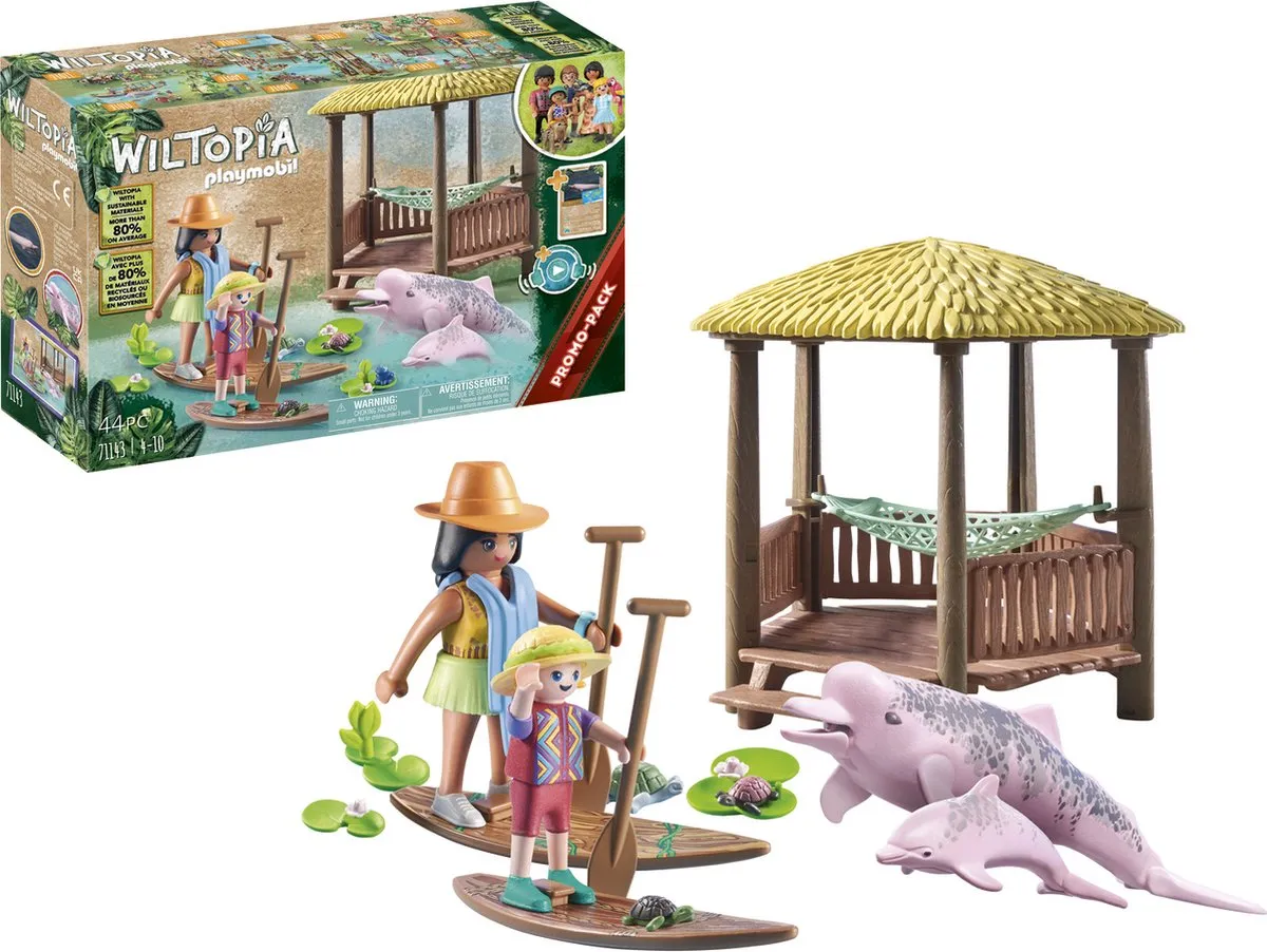 Playmobil Wiltopia Peddeltocht Rivierdolfijnen 71143 - Multicolor - afbeelding 6 van 6