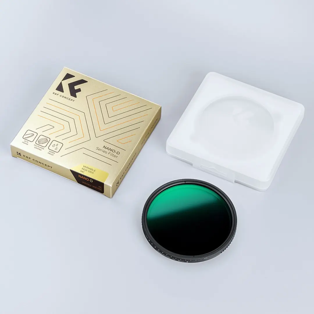 K&F Concept 77mm Variabele ND Filter ND3-ND1000 - 1.5-10 Stops