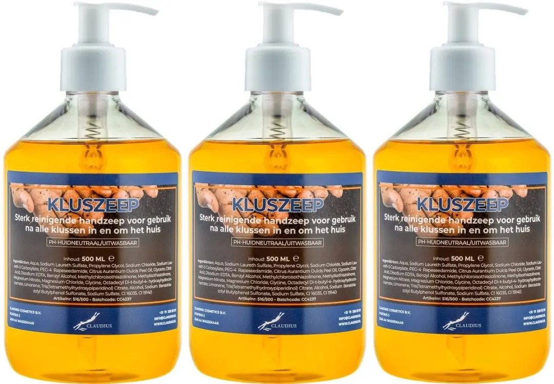 Splashbox Cosmetics Kluszeep 500ml - Set van 3