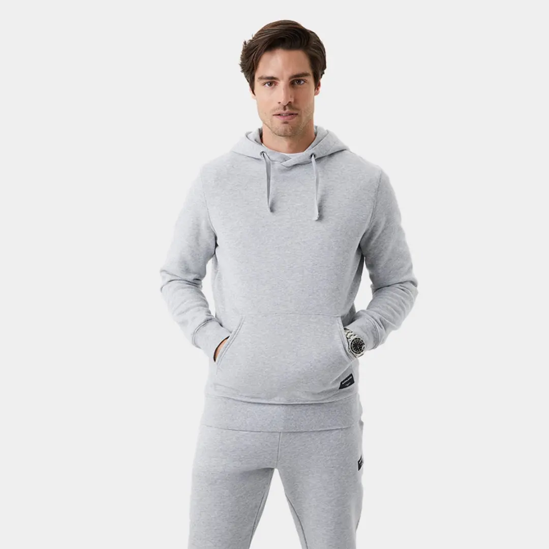 Bjorn Borg Centre Jogging Hoodie Heren - Trui met Capuchon Mannen - Lichtgrijs - Maat XXL
