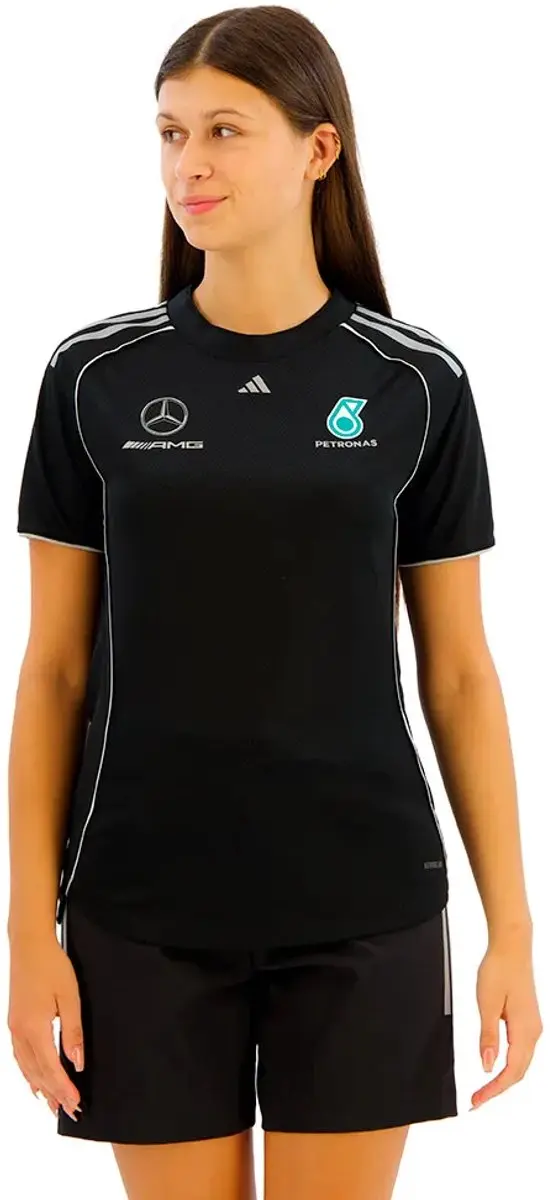 Adidas Mercedes Amg Petronas F1 Team Mc T-shirt Met Korte Mouwen Zwart L Vrouw