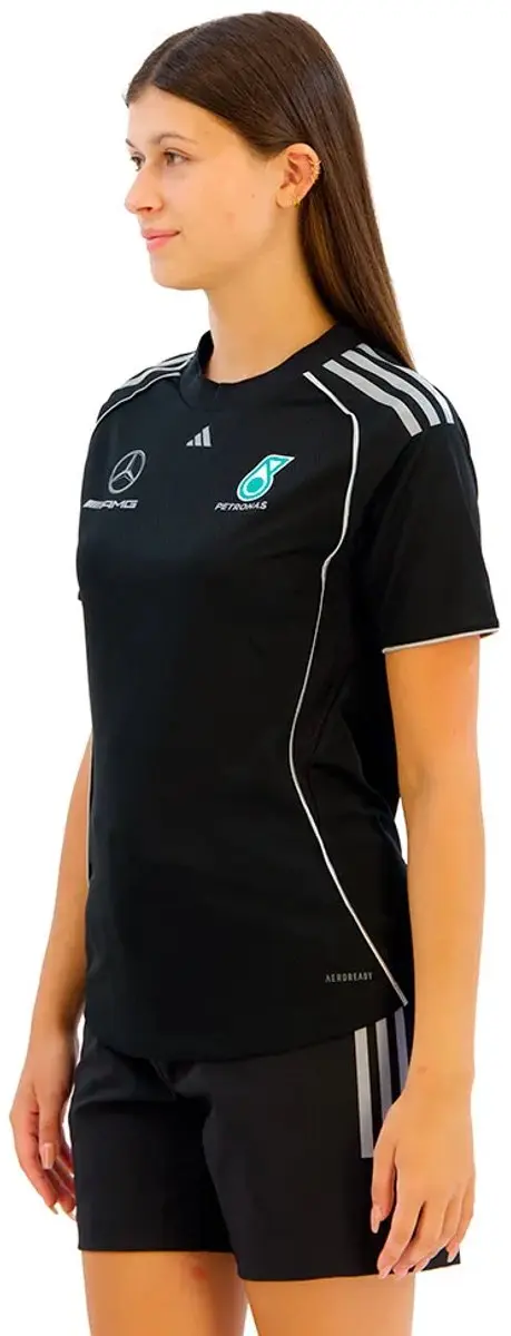 Adidas Mercedes Amg Petronas F1 Team Mc T-shirt Met Korte Mouwen Zwart L Vrouw