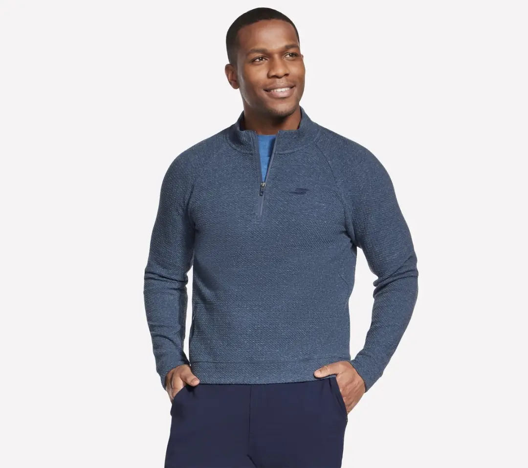 Skechers SKECHCLOUD LOUNGE 1/4 ZIP Heren Trui