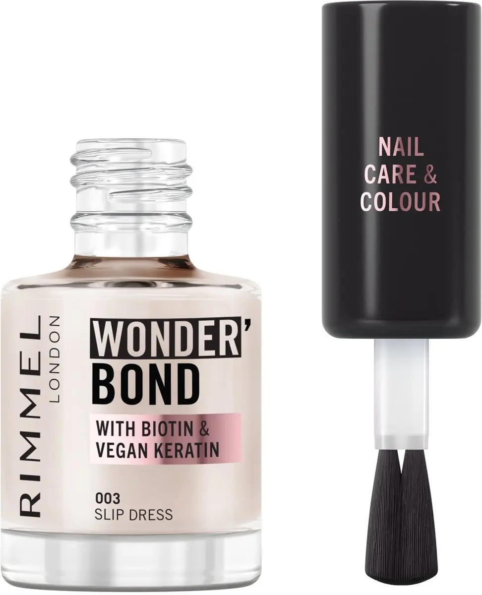 Rimmel Wonder'bond Care+Color Nail Polish 003 Slip Dress
