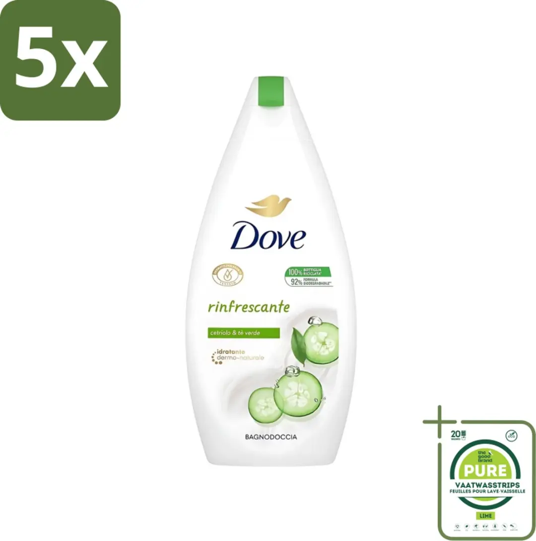 Dove Refreshing Douchegel Komkommer & Groene thee