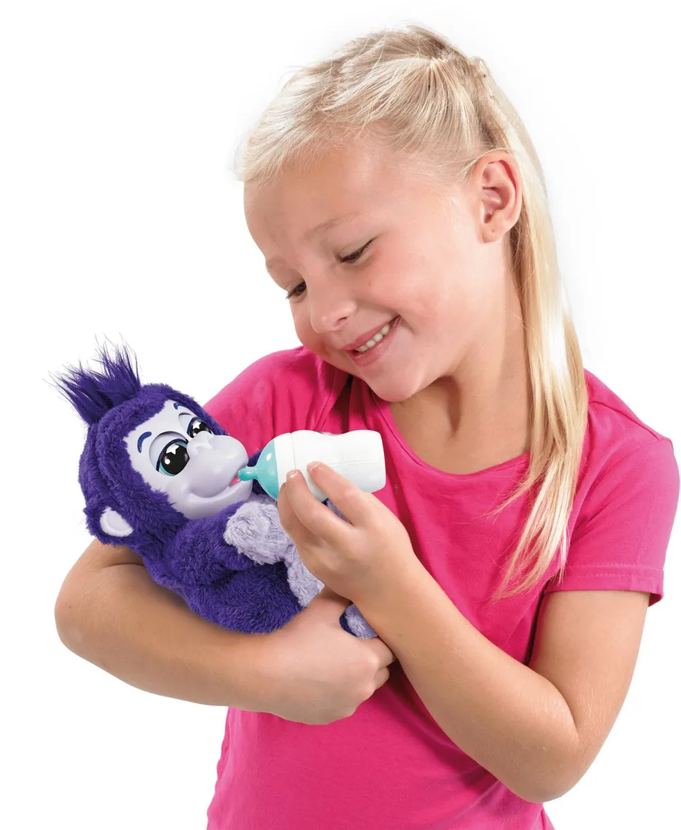 Goliath Animagic Tiki en Toko Gorillas Interactieve Knuffels - Paars