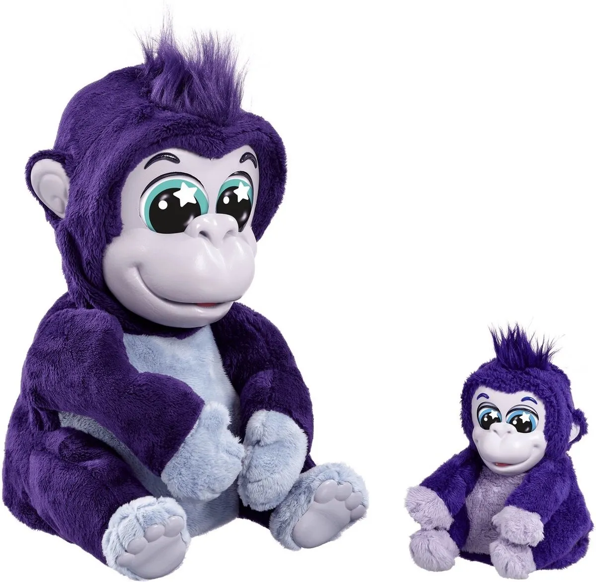 Goliath Animagic Tiki en Toko Gorillas Interactieve Knuffels - Paars