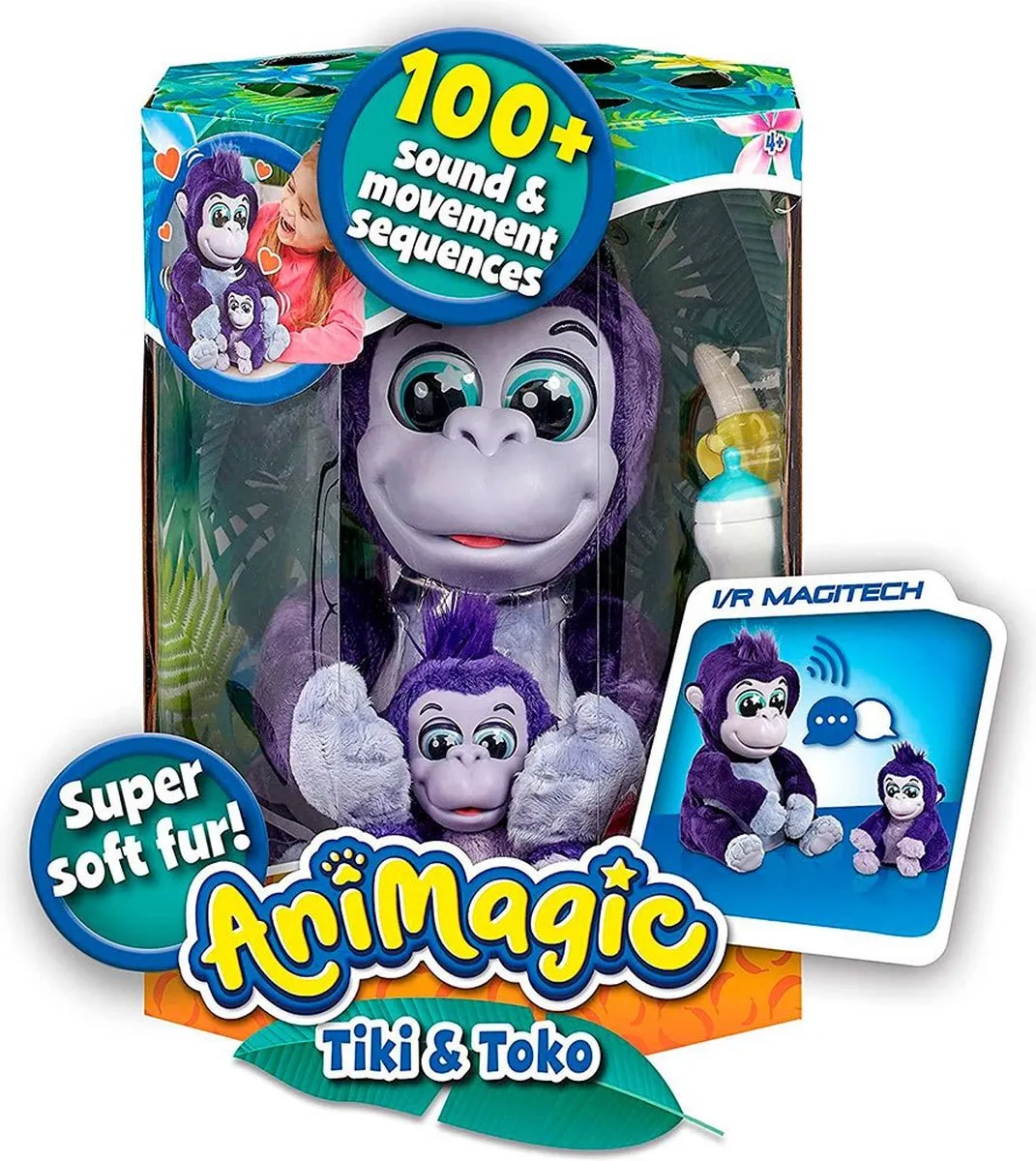 Goliath Animagic Tiki en Toko Gorillas Interactieve Knuffels