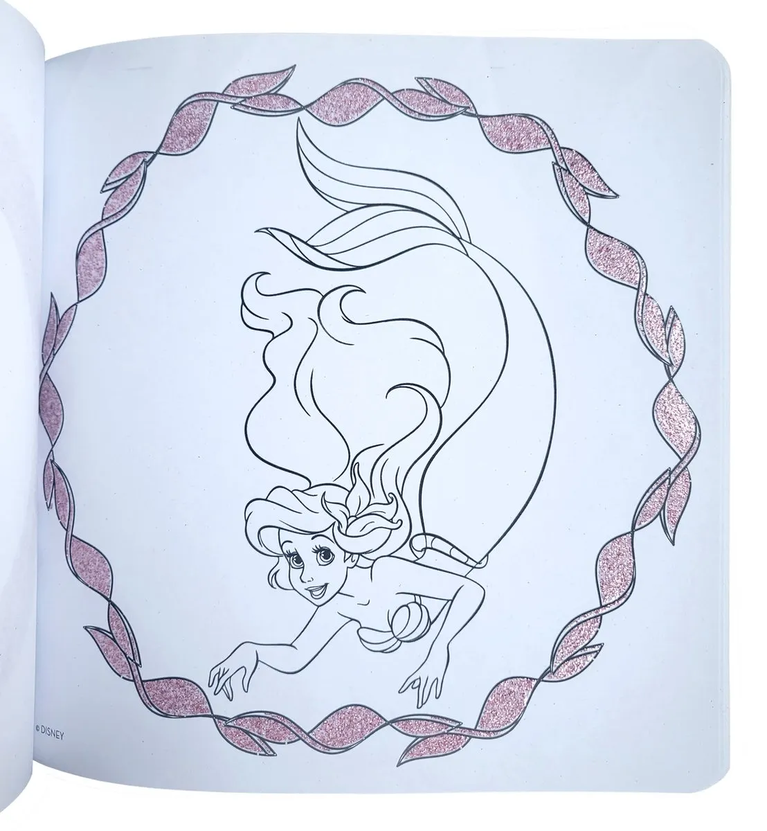 Disney Princess Mandala Kleurboek Glitter - Roze - 16 Pagina's