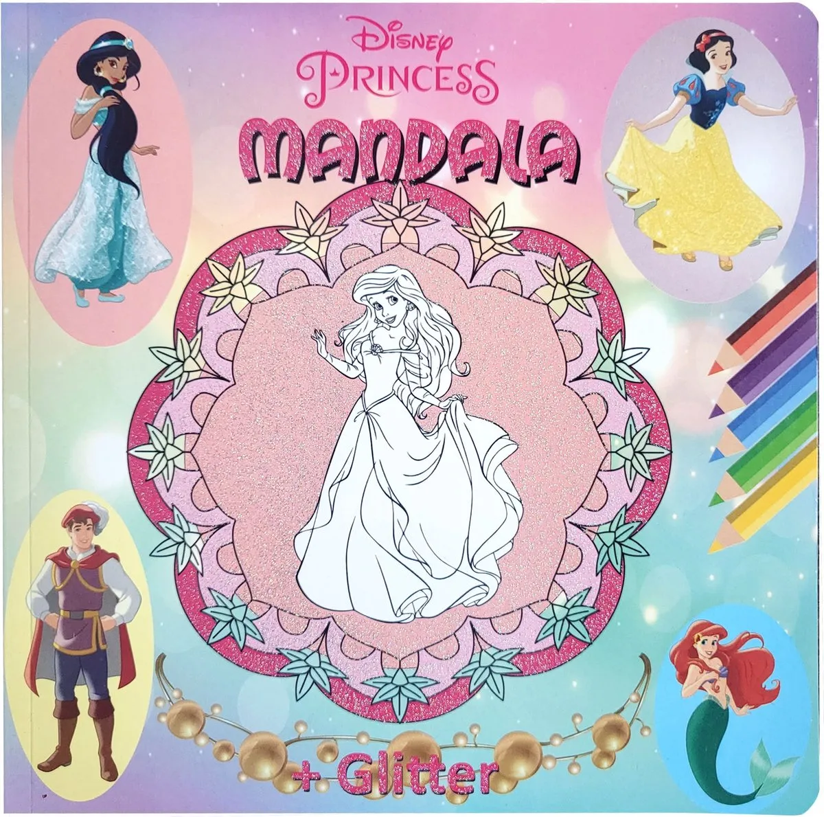 Disney Princess Mandala Kleurboek Glitter