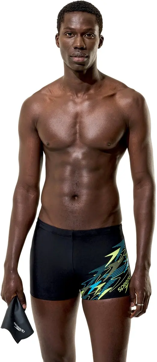 Speedo Medley Logo Aquashort Heren - M - Zwart/Groen